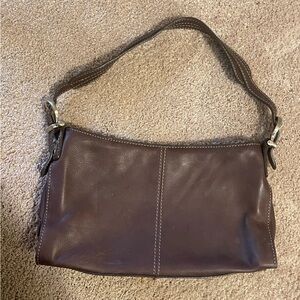 Liz Claiborne Brown Leather Shoulder Bag